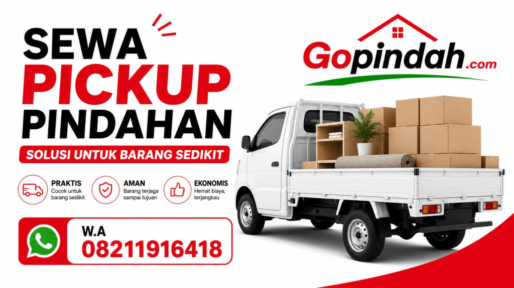 Sewa Pickup Pindahan Solusi untuk Barang Sedikit W.A 08211916418